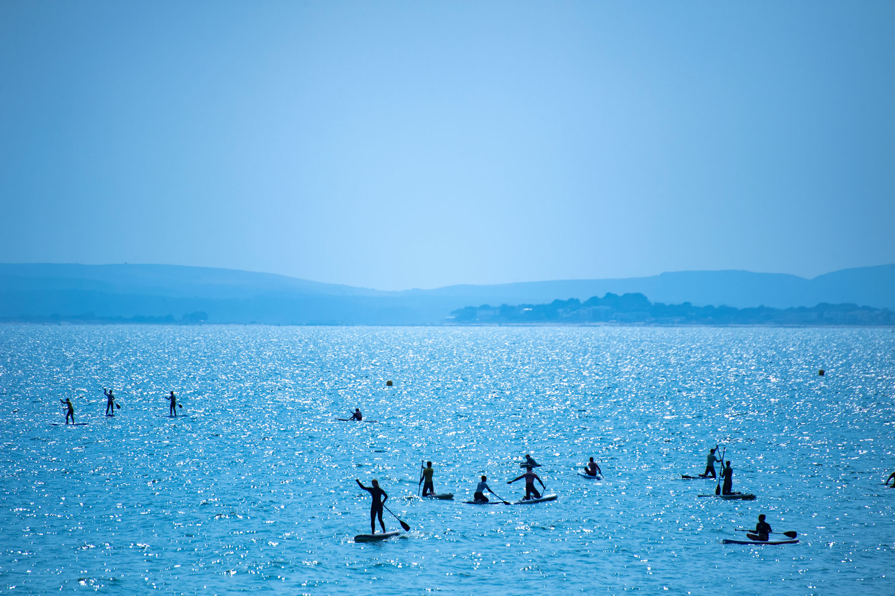 Bournemouth Bay paddleboarders