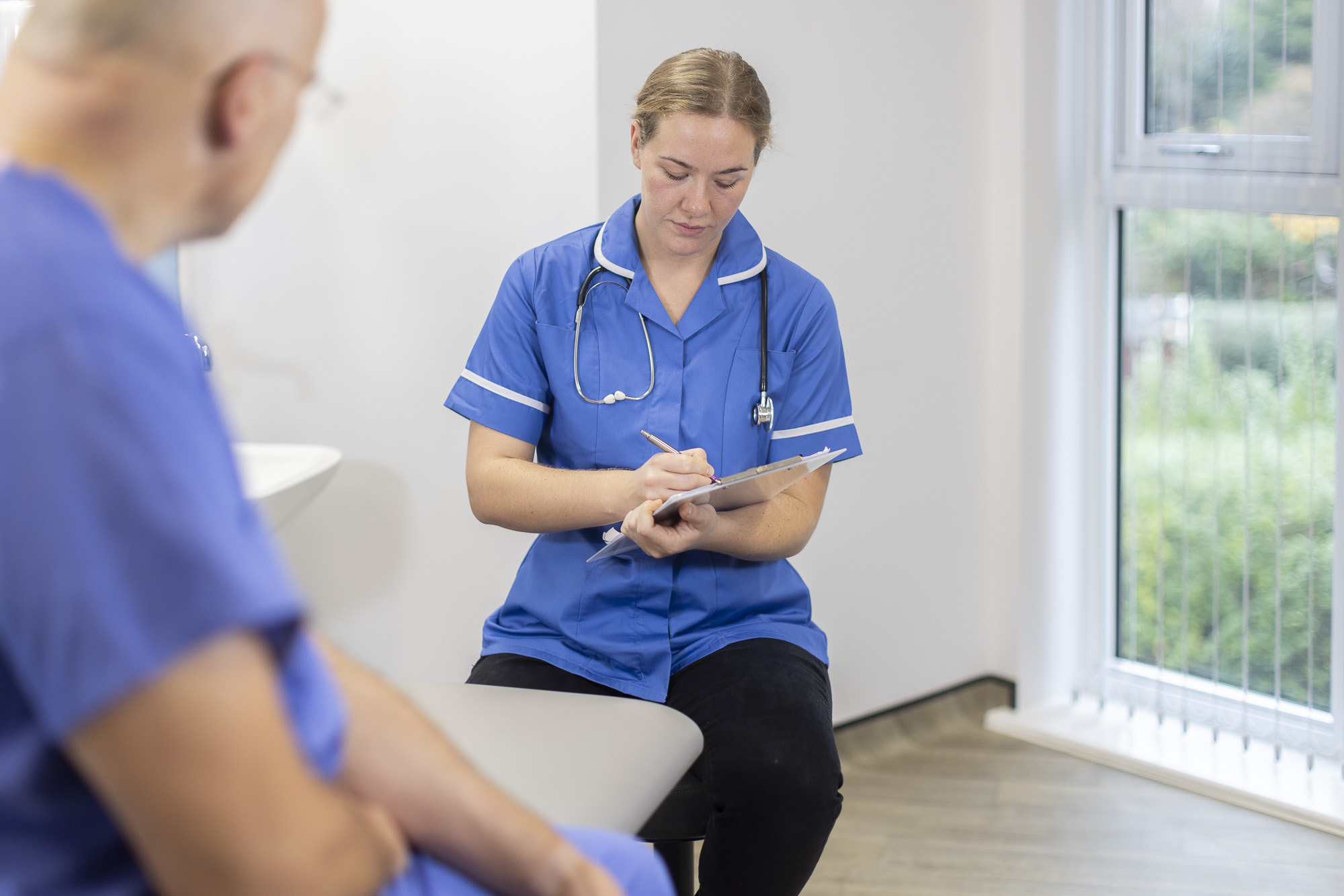 Nurse and colleague