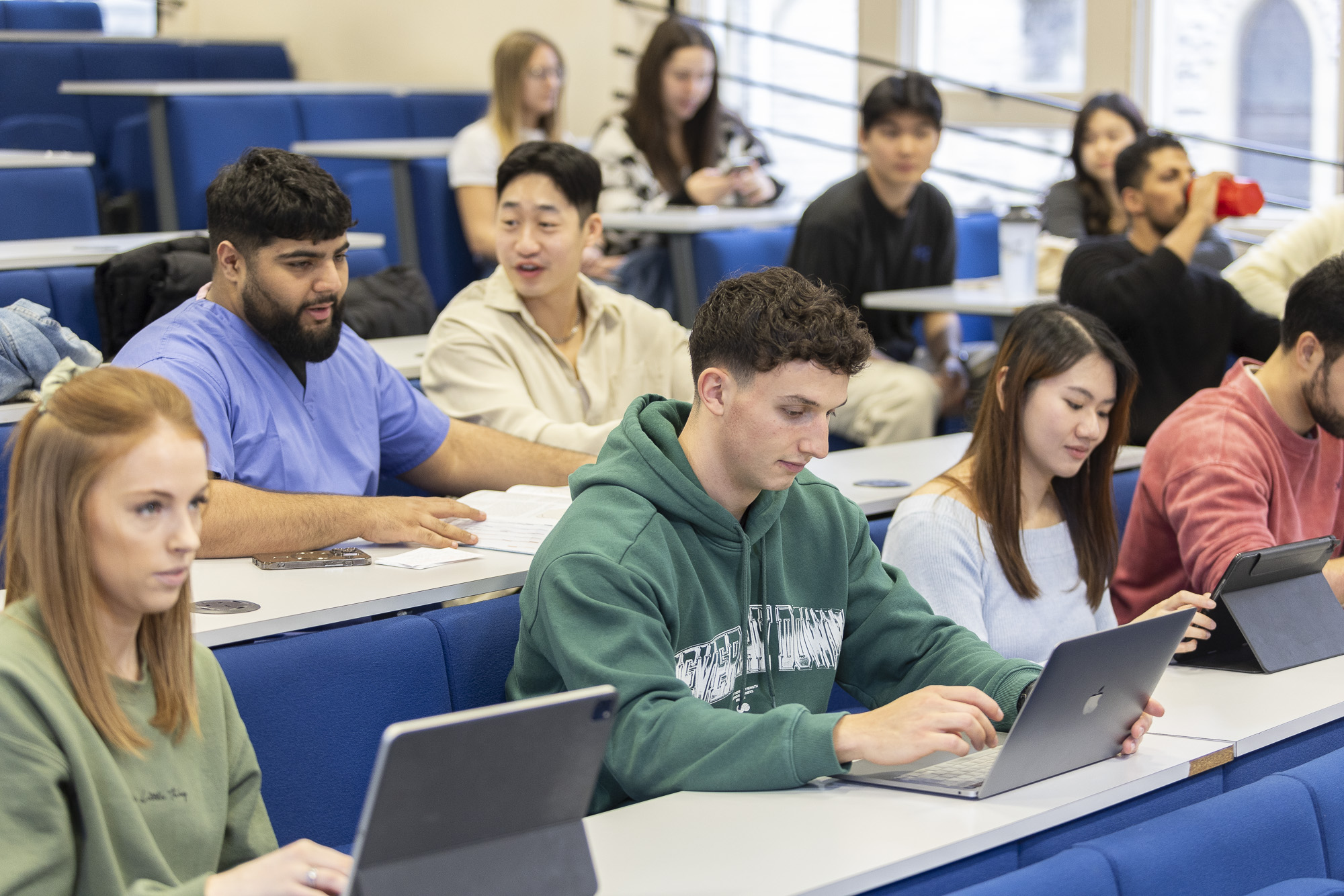 Lecture theatre students