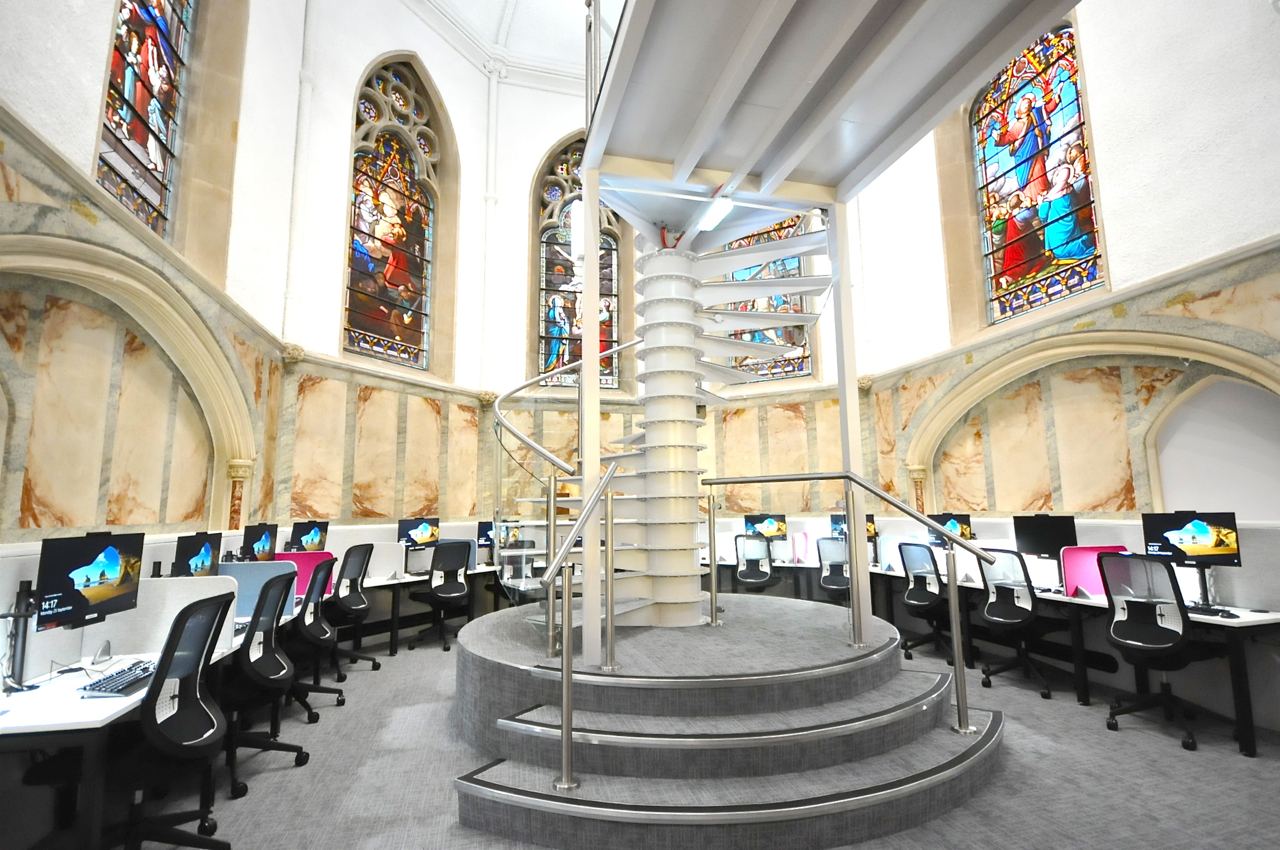 library stairs