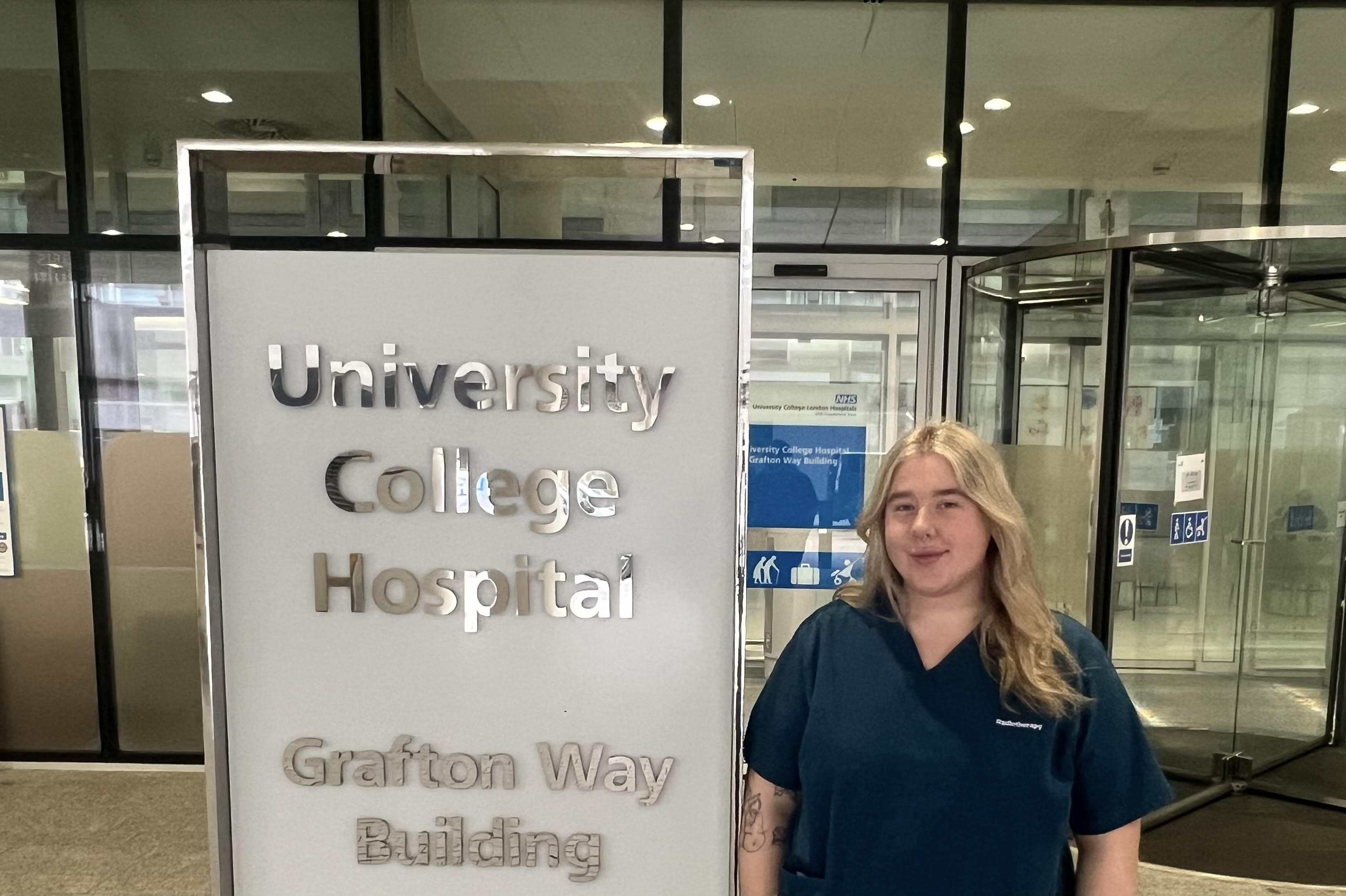 Rebecca Spence at University College Hospital