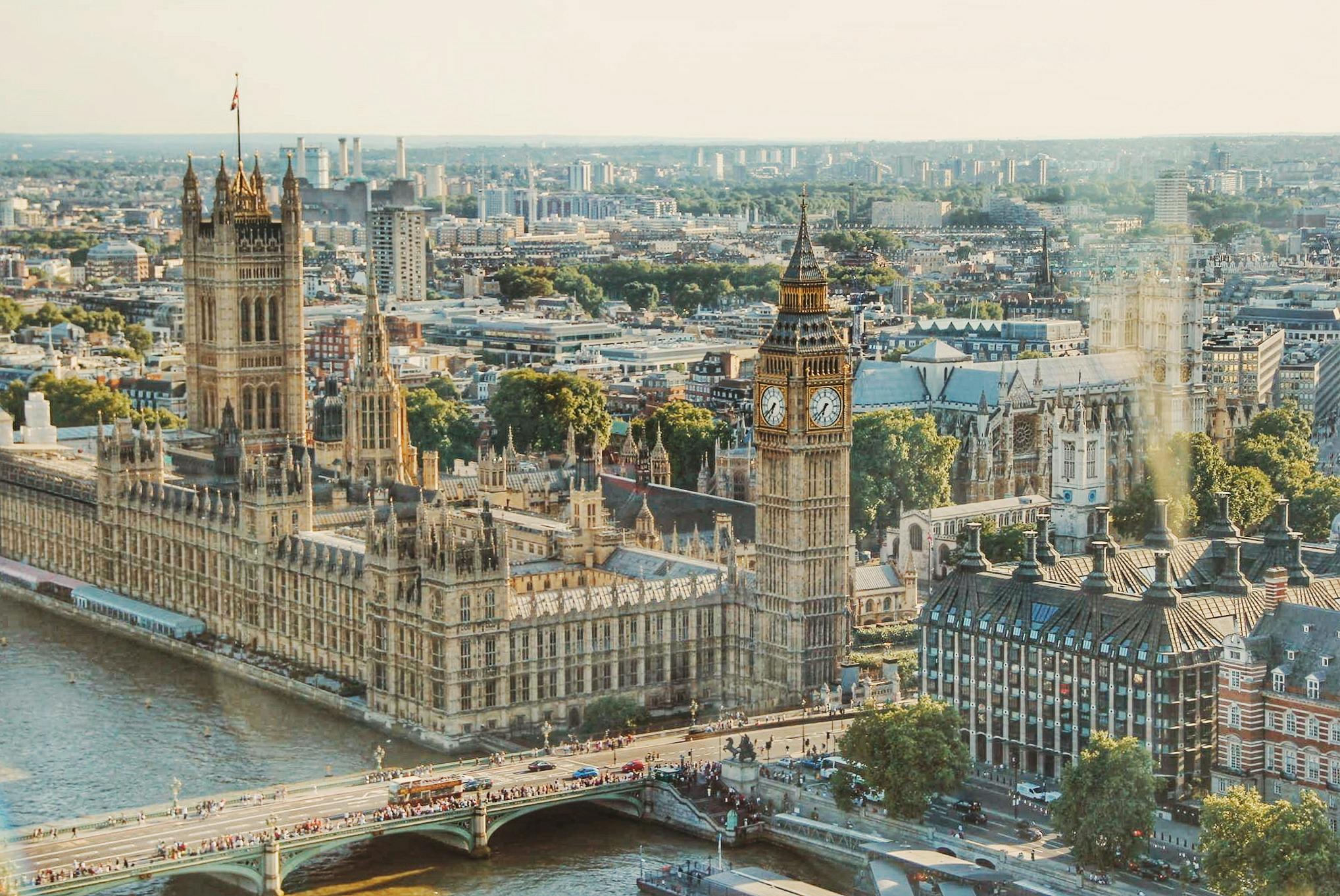 View of London from the London Eye